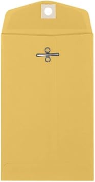 LUXPaper #15 Open End Envelopes | Clasp | 4" x 6 3/8" | Brown Kraft | 32lb. Text | 50 Qty