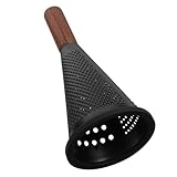 DECORNIJIA Edelstahl Küchenreibe mit Ergonomischem Holzgriff Multifunktionaler Gemüseschneider und Käsereibe Langlebig Leicht zu Reinigen Effizienter Küchenhelfer für Schnelles Reiben und