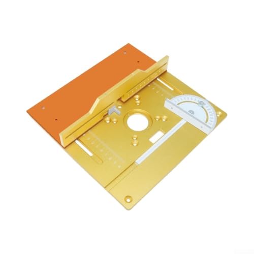 Placa de inserción para mesa de enrutador de aleación ajustable roja 28x26 cm 7