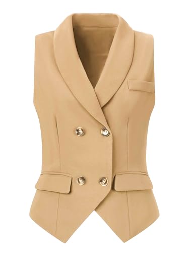 Gilet de costume femme double boutonnage pour rompre la monotonie des looks de bureau