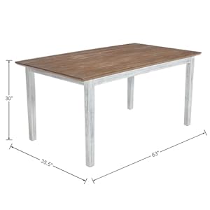 chairus Farmhouse Dining Table for 6-8 63 Inch Rectangle Kitchen Table Wooden Dining Room Table for Kitchen Restaurant Outside Garden, Brown chairus Farmhouse Dining Table for 6 8 63 Inch Rectangle Kitchen Table Wooden Dining Room Table for Kitchen Restaurant Outside Garden Brown