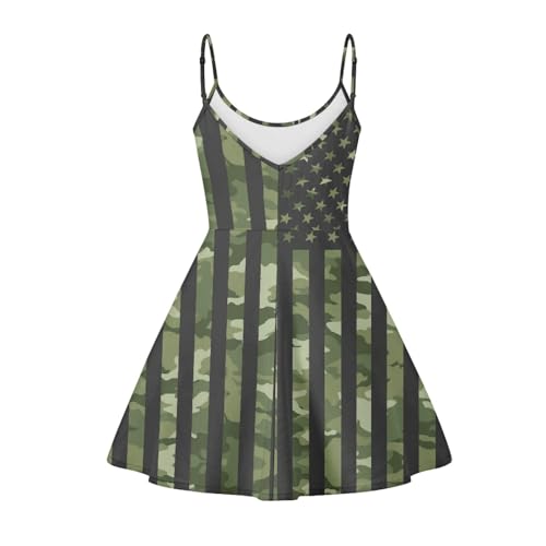 Image of Spaghetti Strap Midi Satin Dresses Summer Sleeveless Sundree Women Girl Beach Party Swing Dress