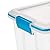 Sterilite 6-Pack Gasket Box, Weather-Resistant Storage Bins with Latching Lids, 20 Quart - Heavy-Duty Organizing Containers for Closet, Bathroom, and Office