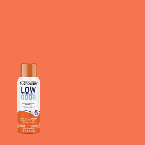 Image of Rust-Oleum Low Odor Premium Spray Paint, 11 oz, Gloss Orange Soda