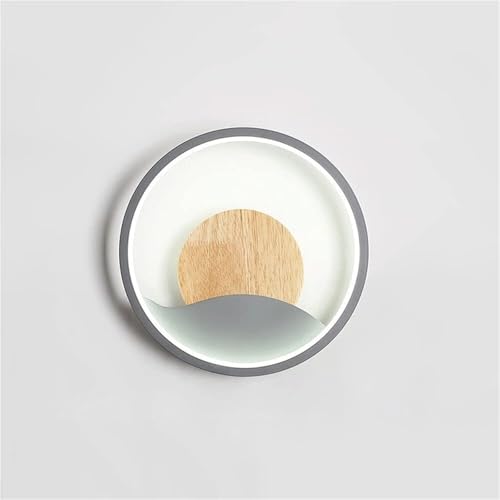 Lampada da Parete postmoderna per Soggiorno da Incasso a Incasso Lampada da Parete dimmerabile a 3 Colori 12W Lampada da Parete Paralume Acrilico Ultrasottile Lampada da Parete Rotonda a LED per