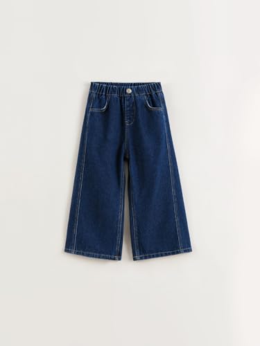 marc & janie Boys Girls Denim Pants Kids Cotton Cargo Pants Parachute Pants Straight Wide Leg Jeans 2500224