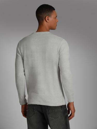 Image of HIGH STAR Men's HSMSWW23106RDNF LY Long Sleeves Regular Fit Sweater