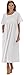 Price comparison product image The 1 for U 100% Cotton Womens Nightdress with Pockets Victorian Style BN1 (XXXXL, White Short Sleeve - Nicole)