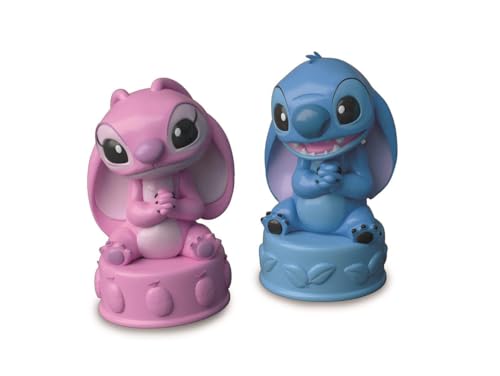 Clementoni | Soft Clemmy Bus Disney Stitch – Jouet Bébé 6 Mois | 6 Cubes Souples à Empiler | 2 Figurines Stitch et Angel | Éveil Sensoriel et Motricité Fine | Idée Cadeau