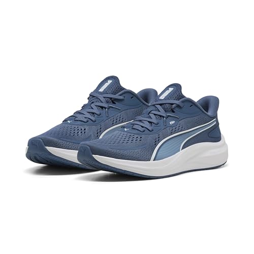 PUMA Unisex Skyrocket Lite 2 Road Running Shoe, Dunkles Indigo, kühles Blau, PUMA Weiß, 42 EU