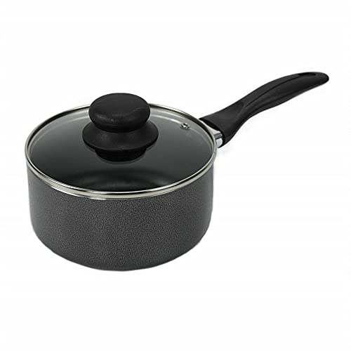 Bene Casa - Non-Stick Aluminum Saucepan With Lid - 2 Qt. Capacity - Oven And Dishwasher Safe - Cool Touch Handle #TOP21
