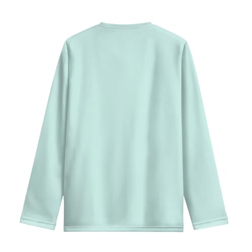 Image of Girls Long Sleeve T Shirt Cute Cartoon Crewneck Shirt for Kids 3-16Y Fall Winter Clothes