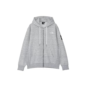 [ザノースフェイス] Square Logo Full Zip NT12335 ミックスグレー XL