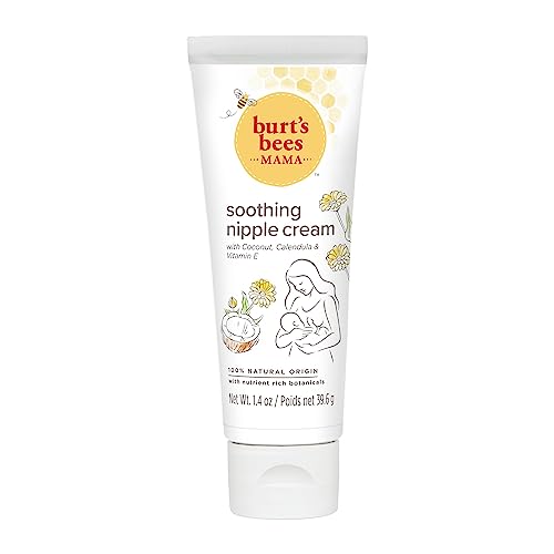 Burt's Bees® Mama Beruhigende Creme für die Brustwarzen mit Kokosnuss, Calendula und Vitamin E, 100 % natürlichen Ursprungs, 1,4 Unzen