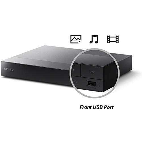 Sony DVD Blu-Ray Disc Player with WiFi and Apps, Remote Control, HDMI Cable, Ethernet Port, Cleaning Cloth, 2 AAA batteries, High Definition Streaming, TRILUMINOUS Color, Dolby Sound, Smart Phone View - Thumbnail 4