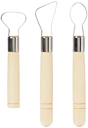 Potter's Select Royal & Langnickel 3 Jumbo Pottery Ribbon Sculpting Tools RSET-POT14, Beige
