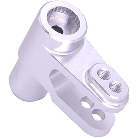 RCATM Aluminum Alloy Servo Horn Steering Servo Arm for Traxxas X-Maxx 1/5 CNC Upgrade Accessories (Silver) Cover