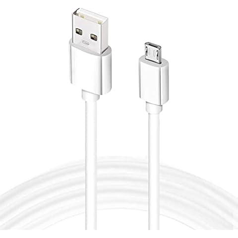 Replacement White USB Charging Data Sync Cable For Amazon Kindle & Kobo E-Book Readers, Paper white, Fire, Fire HD Prior to 2021 Models, Please ensure your device uses a Micro USB charging cable Cover