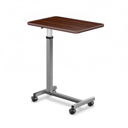 WOTURE Adjustable Overbed Table on Wheels