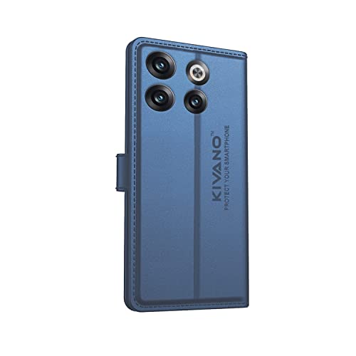 Image of Compatible with OnePlus 10T 5G Flip Cover | Leather Finish | Inside Pockets & Inbuilt Stand | Shockproof Wallet Style Magnetic Closure Back Cover Case