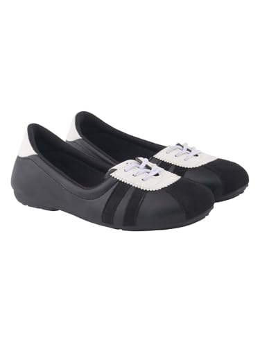 Image of Shoetopia Classic Lace-Up Ballet Flats for Women Fashion Sandals for Casual, Party & Daily Footwear