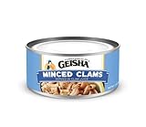 GEISHA Minced Clams (Razor Clams) in Clam Juice 7oz (Pack of 12) | Zero Sat Fat & Trans Fat – Wild Caught – Good for Clam Chowder – Gluten Free – No MSG – NON-GMO