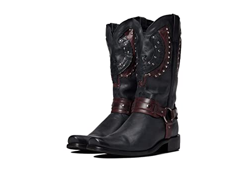 Image of Dingo Mens War Eagle Studded Square Toe Pull On Casual Boots Mid Calf