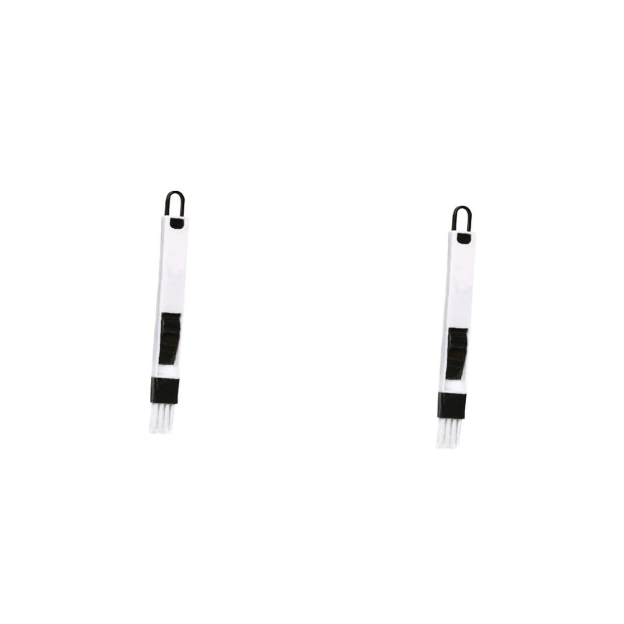 FOMIYES 2pcs Window Groove Brush Keyboard Cleaning Tools Corner Cleaning Brush Drawer Cleaning Brush Keyboard Cleaning Brush Household Cleaning Tool Keypad Cleaning Tool Black