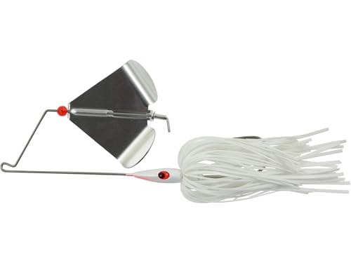 Northland Tackle Fishing Lure Buzzard Buzzer - Freshwater Baits for Bass, Walleye, Trout, Crappie, and Many Other - The Perfect Hook to Add to Your Kit (White Shad, 1/4 Oz)
