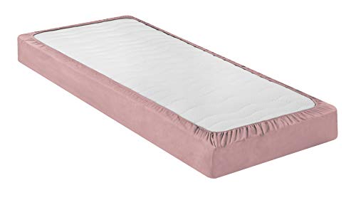 sleepling Biber Spannbetttuch | Feinbiber Spannbettlaken | Made in Germany | 100% Baumwolle | Matratzen bis 23 cm Höhe | Rundum Gummizug | Ökotex | waschbar 60 Grad | 120 x 200, rosa - Image 3
