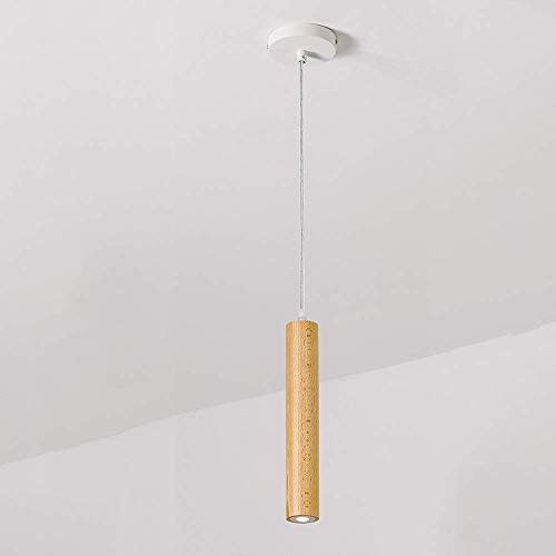Lampe à suspension classique bois LED luminaire de plafond pour décoration de bar