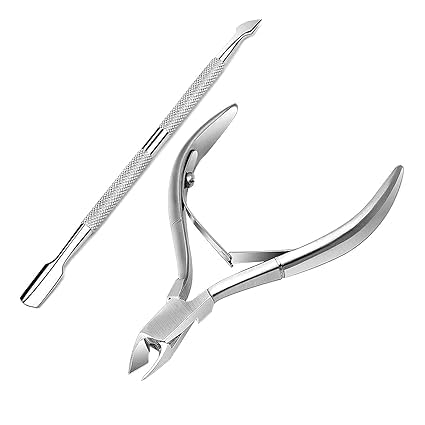 Universal Buyer Cuticle Pusher Cuticle Remover 1pcs Cuticle cutter Professional Stainless Steel Cuticle Cutter Clipper Durable Pedicure Manicure Tools for Fingernails and…