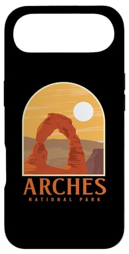 Utah Vintage Retro Hiking Camping Arches National Park �X�}�z�P�[�X iPhone Air �p