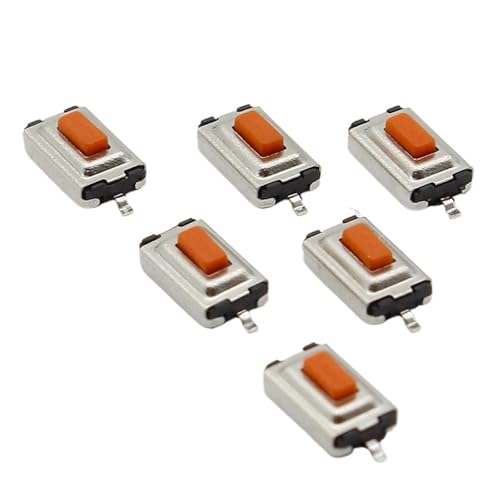 Interruptor táctil rojo 3x6x2,5 mm SMD2 con clic preciso y alta sensibilidad para mandos 100 uds