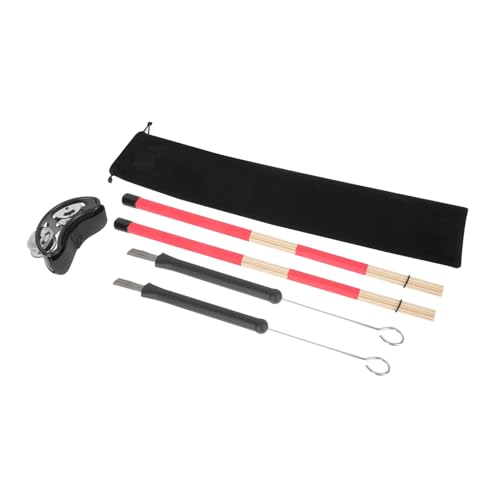 FAVOMOTO Drummers Cleaning Kit Drum Brush Sticks Set Drum Kit Parts Drum Brush Kit Drum Accessories