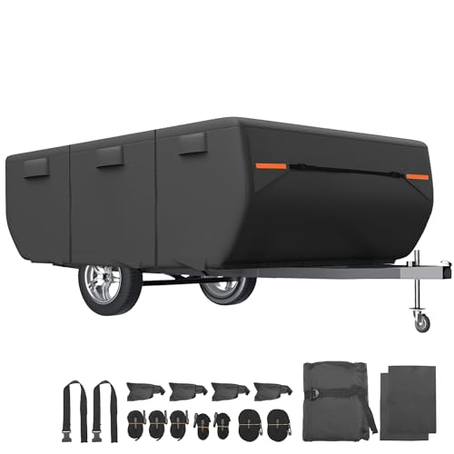QUARKZMAN Housse Imperméable Pour Caravane Pliante 10-12Ft 1pc