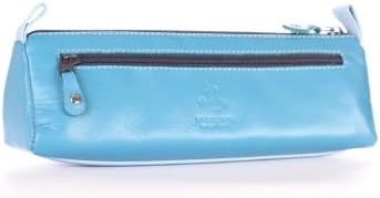 Visconti Stylish Genuine Leather Quality Small Makeup Cosmetic Bag/Brush or Toiletry Case/Supply Holder, Multi Color for Ladies and Girls (Navy Blue) image 5
