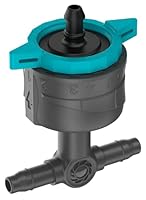 Gardena Micro-Drip-System regulierbarer Reihentropfer 1 bis 8 l/h, druckregulierend: Für Pflanzen mit unterschiedlichem Wasserbedarf, einfache Verbindungstechnik (13314-20)