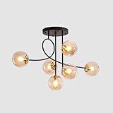 Photo Gallery moddeny lampadario a soffitto moderno e27 con 6 luci, lampadario a sospensione in metallo vintage con paralume in vetro a sfera per camera da letto soggiorno cucina loft 90cm diametro Photo Gallery moddeny lampadario a soffitto moderno e27 con 6 luci, lampadario a sospensione in metallo vintage con paralume in vetro a sfera per camera da letto soggiorno cucina loft 90cm diametro