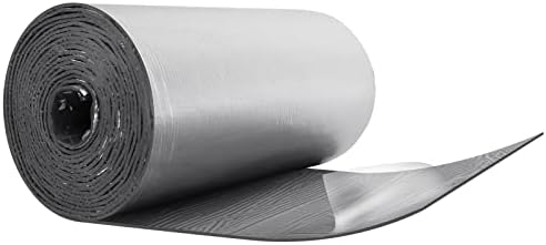 Dripex Self Adhesive Aluminium Foil Insulation, Thermal Soundproof Cotton Layer, Heat Reflector & Radiant Barrier, Ideal for Roofs, Walls & Camper, 5mm, 0.5m x 10m(5)