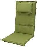 Doppler 8 cm Luxus Hochlehner Auflage mit Kopfkissen 7836