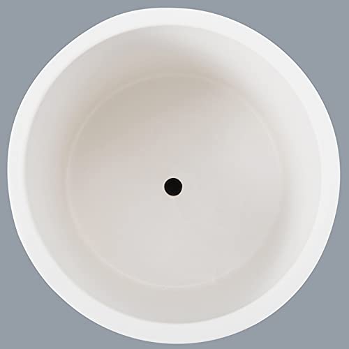 Fopamtri Plant Pot Set Matte White Ceramic Planter For Indoor Outdoor Plants Flowers Small 6 Inch Medium 8 Inch Large 10 Inch Modern Cylinder Flower Pot With Drainage Hole And Plug,Full Glazed Finish #TOP2