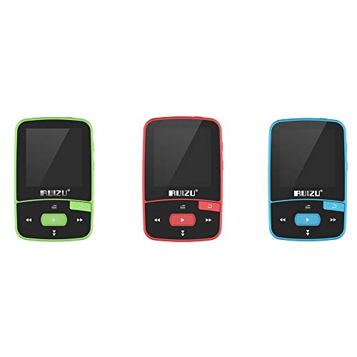 Andoer RUIZU X50 8GB 1.5in MP3 Player HiFi Lossless Qualidade de som Bluetooth Pedômetro Cartão TF R