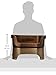 Neater Pet Brands Neater Feeder Deluxe Mess Proof Dog Bowls Elevated for Large Dogs Over 40 lbs, Made in USA, No Spill Raised Dog Food Bowl Stand Feeding Station, Food and Water Bowl Set, Bronze