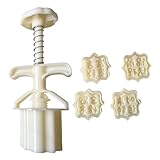 MLWSKERTY Cookie Stamp 3D Figuren, Modellformen, Desserts, Handdruck, Maker Tool für Midherbst Festival