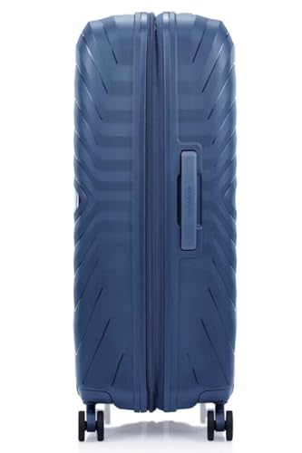 Image of Samsonite Octolite Neo Suitcase, Double Spinner Wheels, Polypropylene|TSA Combination Lock|Expandable|Anti-Theft Secuirty Zipper|Inner Mesh Pocket - 3 Years International Warranty, Blue, 81 cm