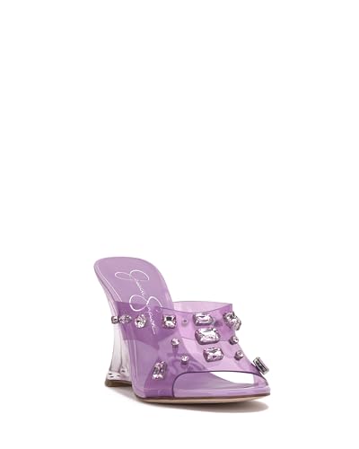 Jessica Simpson Womens Ganisa Stiletto Tranclucent Wedge Sandals