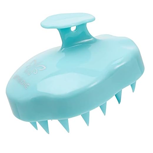 URTHEONE Hair Scalp Massager Shampoo Brush,Soft Silicone Hair Scrub Brush For Wet Dry Hair,Relax Scalp,Reduce Dandruff,Promote Hair Growth,Scalp Scrubber Hair Care Tools For Shower (Blue)