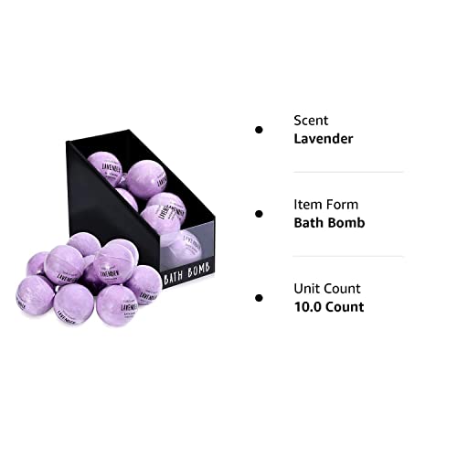Bath Bombs Gift Set, Body & Earth 10 X 3.5 Oz Natural Essential Oils Lavender Handmade Birthday Gift Idea For Family, Women, Men #TOP7