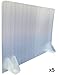 Produktbild KMINA - Trennwand Schreibtisch, Trennwand Büro Schreibtisch, Tischtrennwand Büro, Spuckschutz Schreibtischaufsatz, Tischtrennwand Schreibtisch, 70cm breit und 50 cm hoch (x5 Stück)